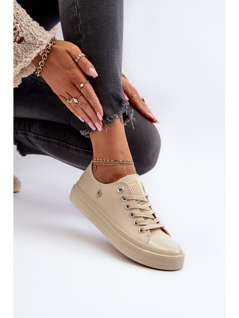 Classic Women's Sneakers Big Star NN274286 Beige