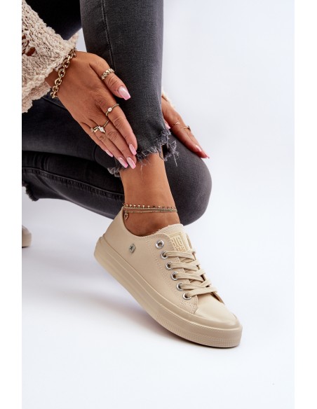 Classic Women's Sneakers Big Star NN274286 Beige