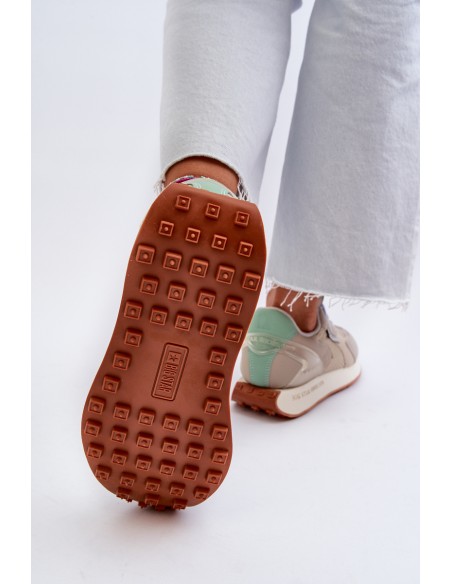 Women's Platform Sneakers with Memory Foam System Big Star NN274681 Beige