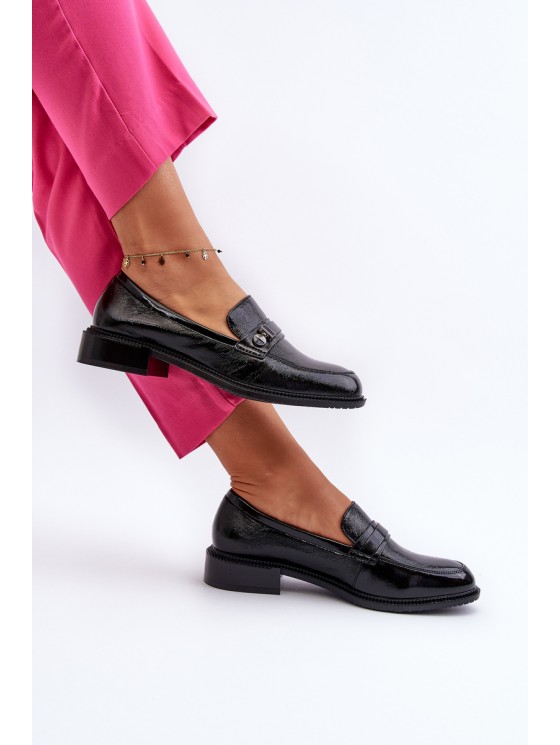 Women's Black Patent Loafers Nerilaja 2