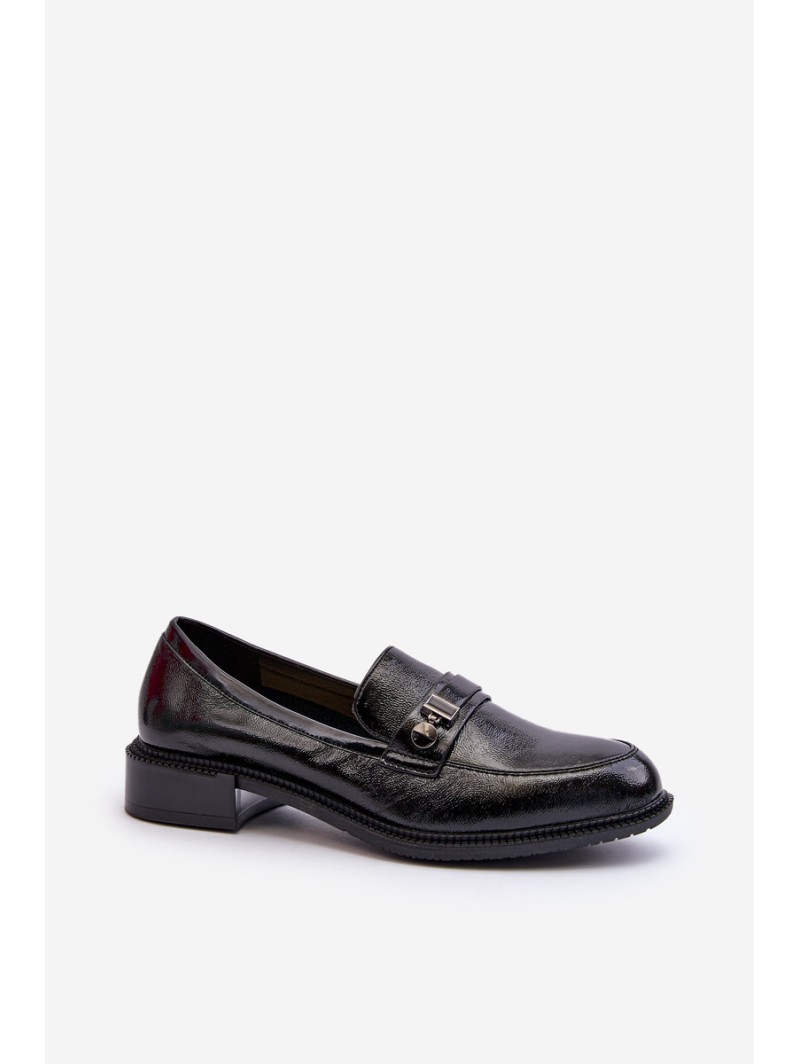 Women's Black Patent Loafers Nerilaja