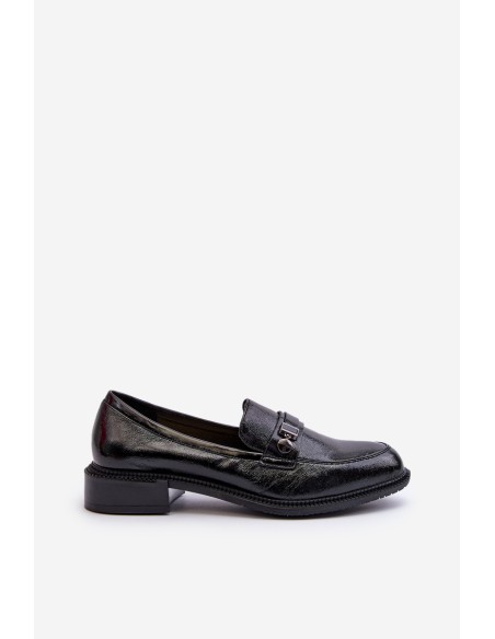 Women's Black Patent Loafers Nerilaja