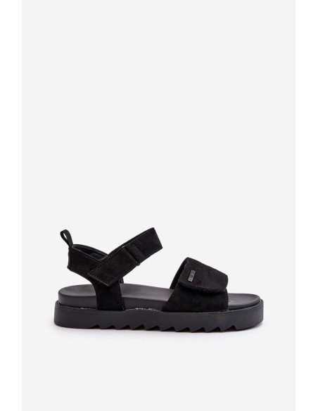 Women's Suede Platform Sandals Big Star NN274700 Black