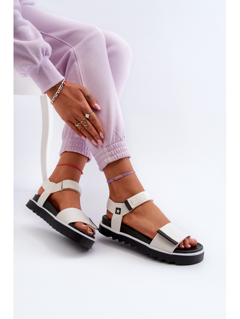 Women's Platform Sandals Big Star NN274777 White