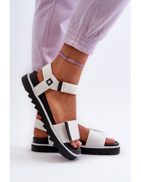 Women's Platform Sandals Big Star NN274777 White
