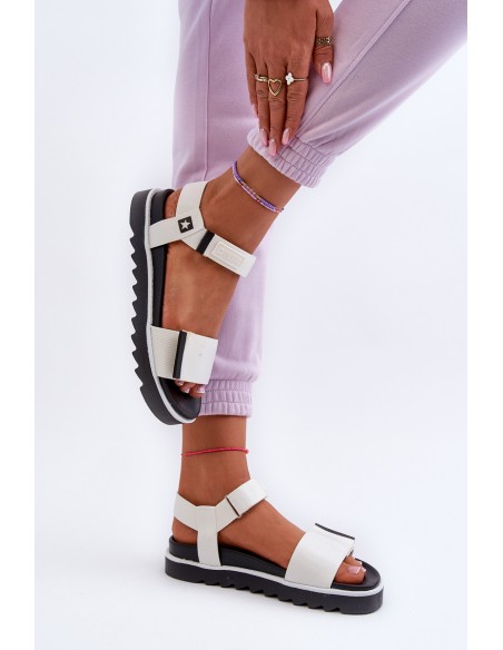 Women's Platform Sandals Big Star NN274777 White