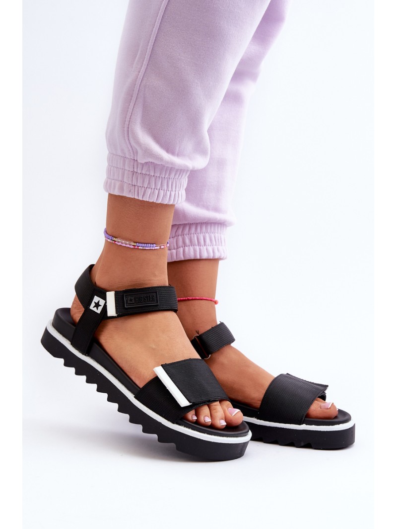 Women's Platform Sandals Big Star NN274778 Black