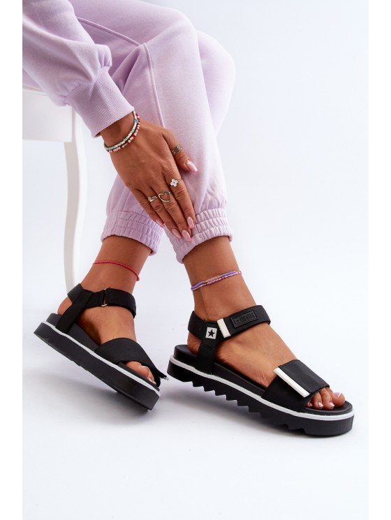Women's Platform Sandals Big Star NN274778 Black 2