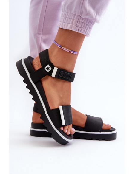 Women's Platform Sandals Big Star NN274778 Black