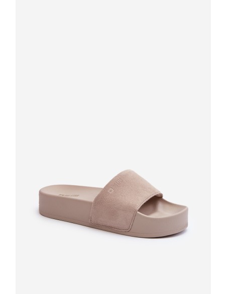 Women's Platform Suede Sandals Big Star NN274A671 Beige