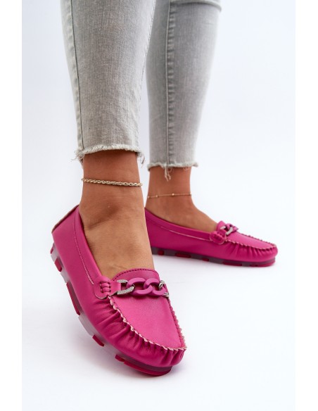 Suede Patogūs Loafers Fuchsia Giovana