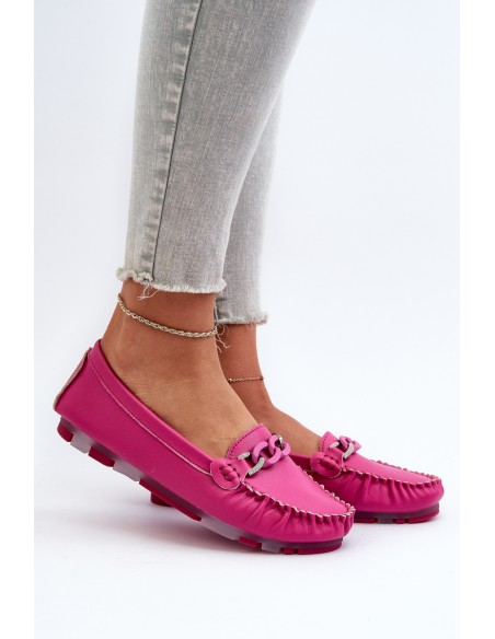 Suede Patogūs Loafers Fuchsia Giovana