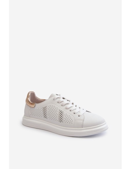 White Women's Leather Sneakers S.Barski LR760