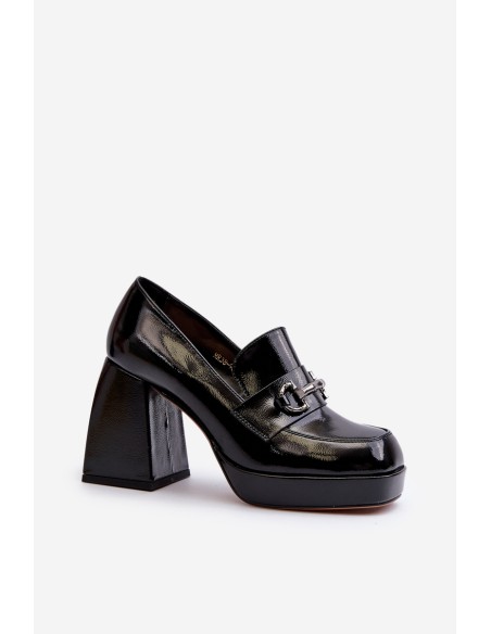Black Patent Leather Women's Pumps D&A MR38-906