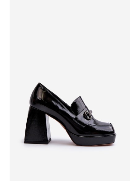 Black Patent Leather Women's Pumps D&A MR38-906