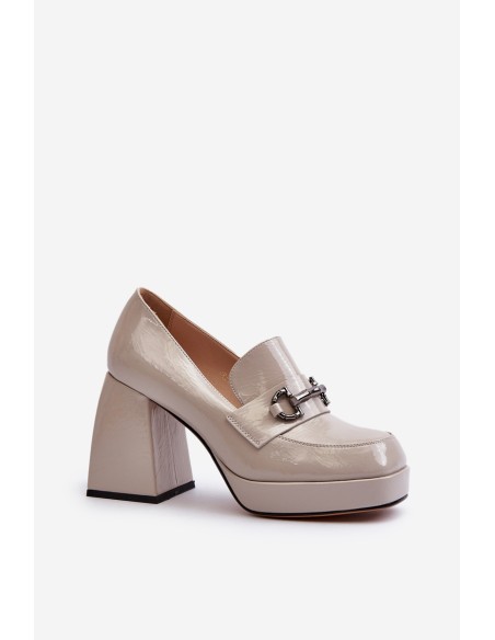 Gray Patent Leather Women's Pumps D&A MR38-906