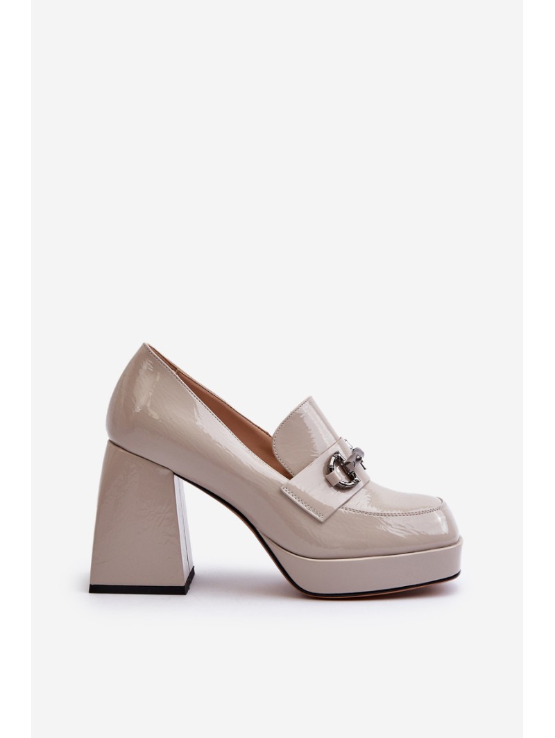 Gray Patent Leather Women's Pumps D&A MR38-906