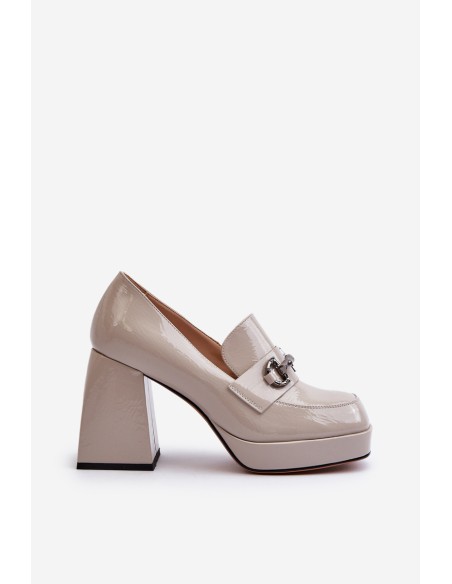 Gray Patent Leather Women's Pumps D&A MR38-906