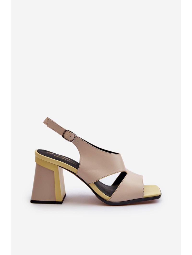 Women's Sandals on Wedge Beige D&A MR38-153