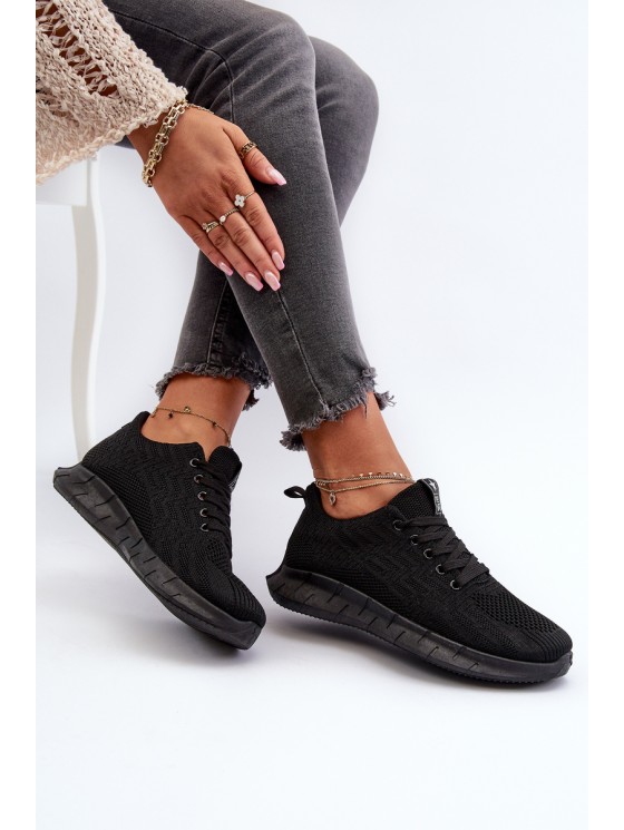 Black Women's Fabric Sports Shoes Kephope 2