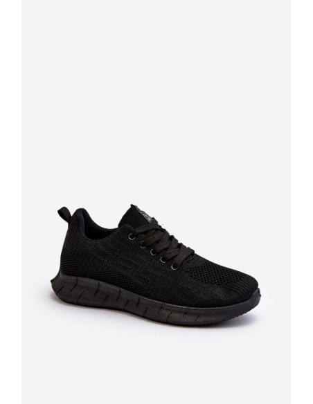 Black Women's Fabric Sports Shoes Kephope