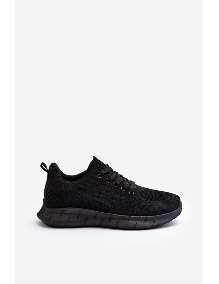 Black Women's Fabric Sports Shoes Kephope