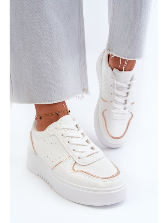 Women's Platform Sneakers White Tessama