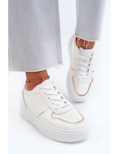 Women's Platform Sneakers White Tessama