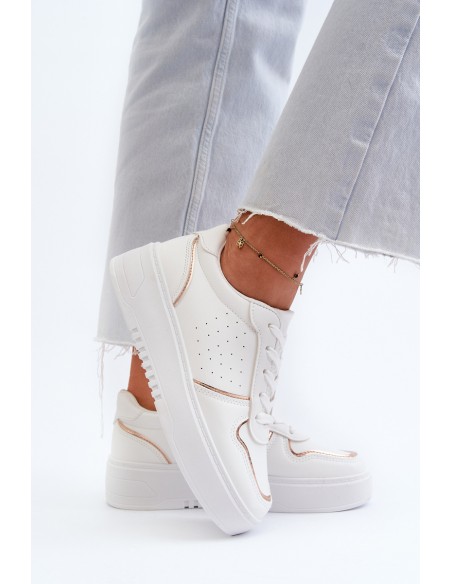 Women's Platform Sneakers White Tessama