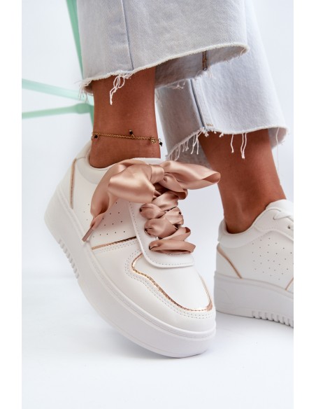 Women's Platform Sneakers White Tessama