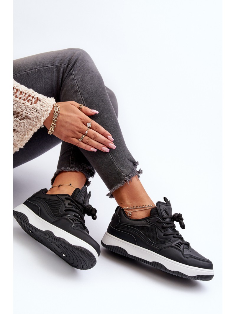 Women's Platform Sneakers Black Etnaria