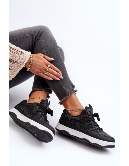 Women's Platform Sneakers Black Etnaria