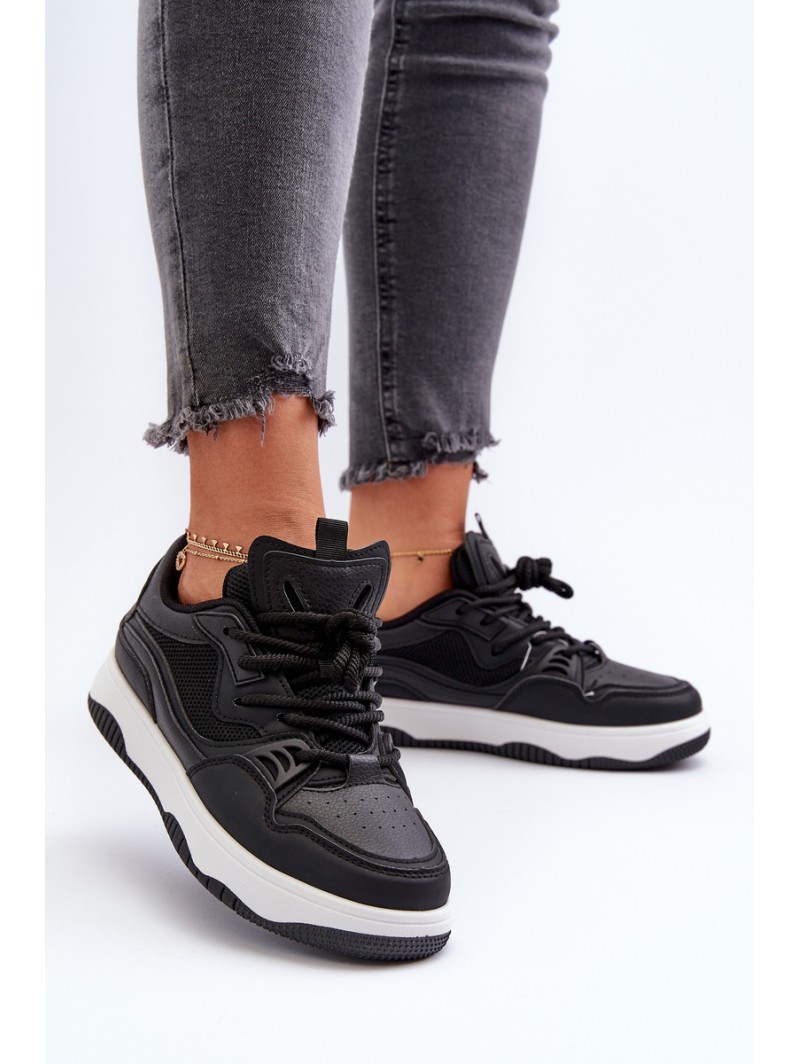 Women's Platform Sneakers Black Etnaria