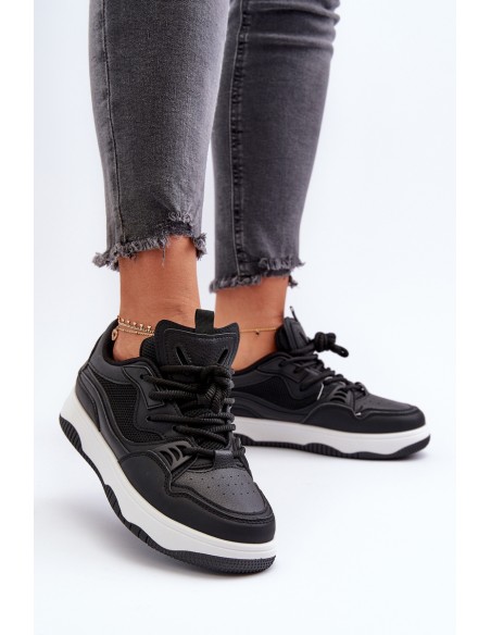 Women's Platform Sneakers Black Etnaria