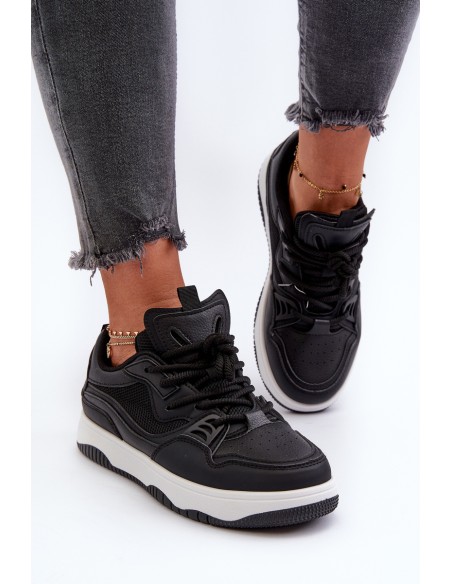 Women's Platform Sneakers Black Etnaria