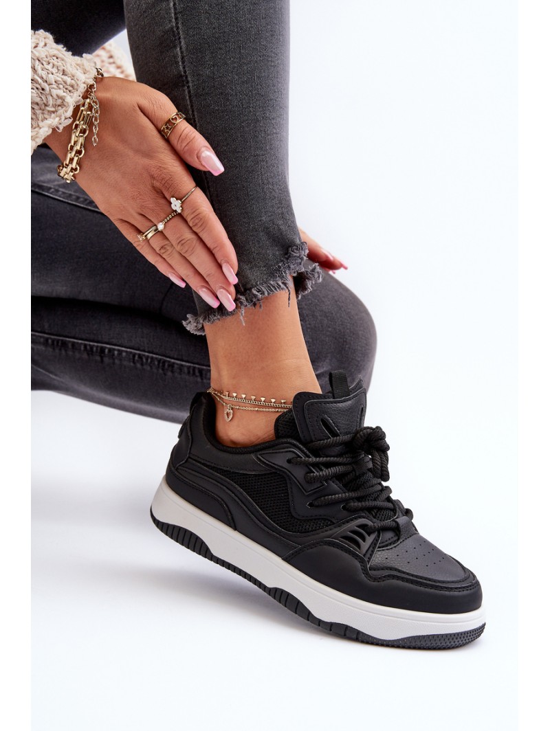 Women's Platform Sneakers Black Etnaria
