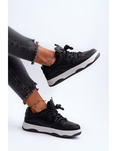 Women's Platform Sneakers Black Etnaria