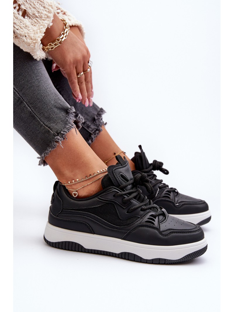 Women's Platform Sneakers Black Etnaria