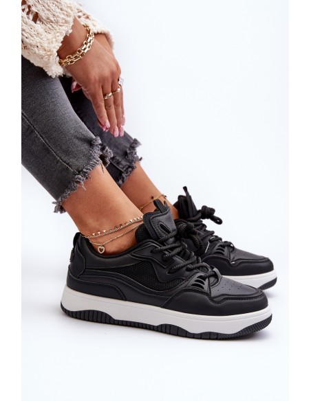 Women's Platform Sneakers Black Etnaria