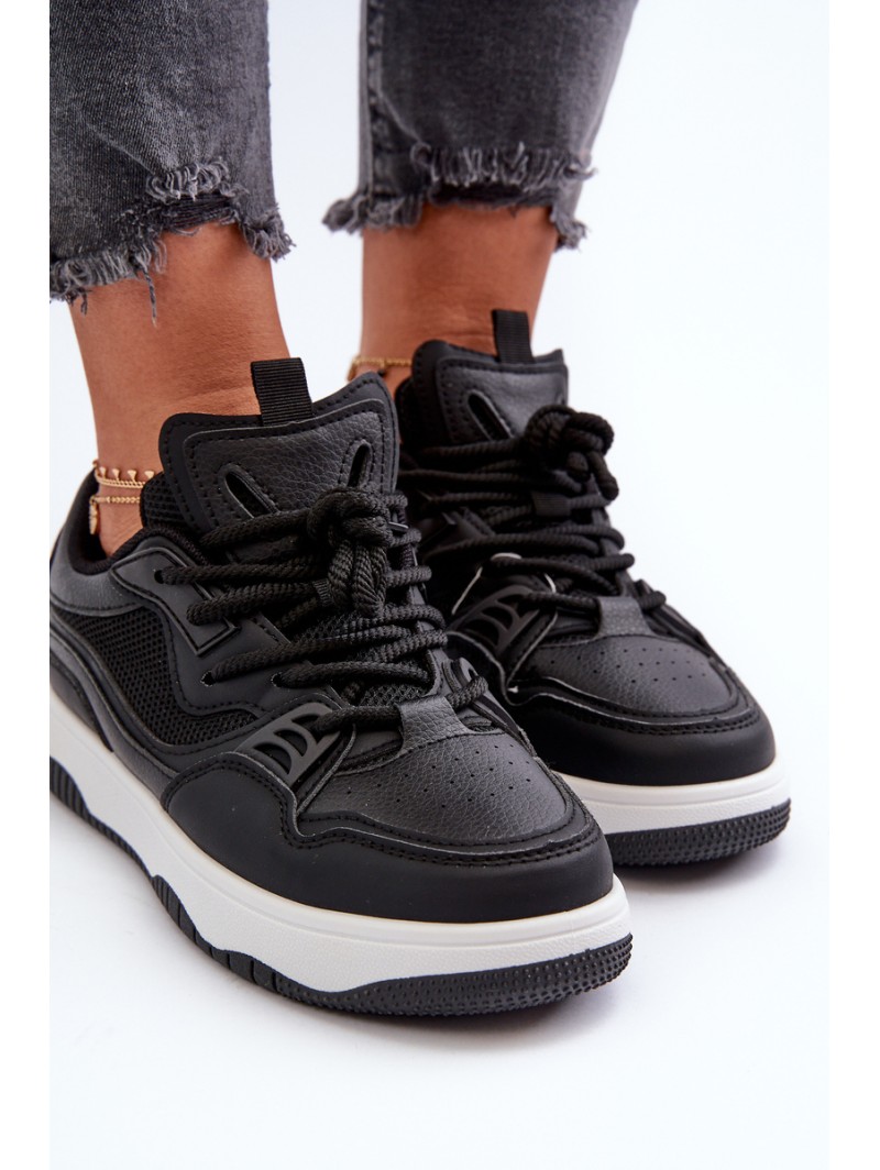 Women's Platform Sneakers Black Etnaria