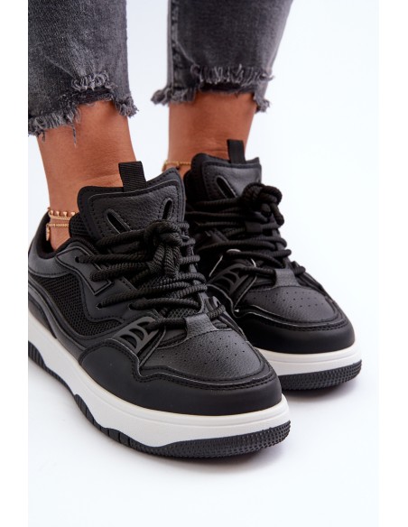Women's Platform Sneakers Black Etnaria