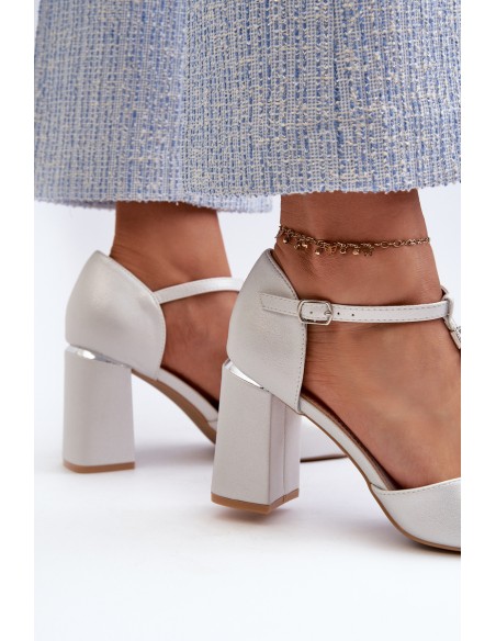 Sandals With Rhinestones Silver Aniya
