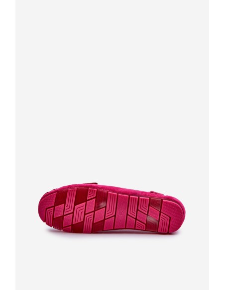 Women's Fuchsia Eco Suede Moccasins Big Star NN274934 Memory Foam System