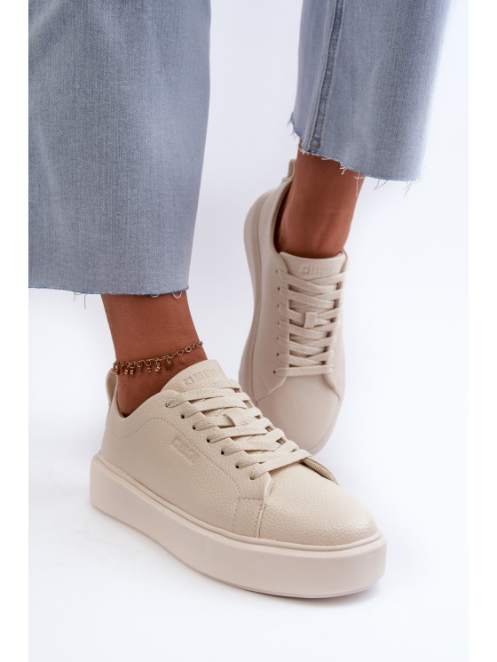 Lightweight Women's Sneakers Big Star NN274321 Memory Foam System Beige