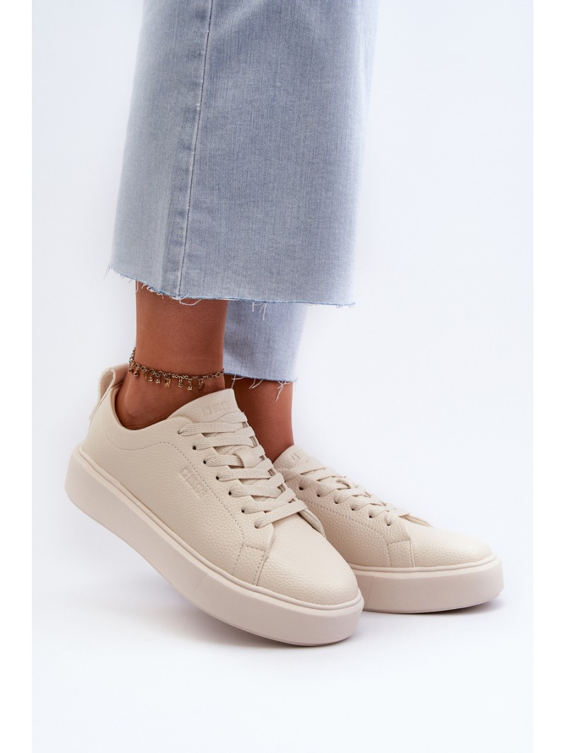 Lightweight Women's Sneakers Big Star NN274321 Memory Foam System Beige