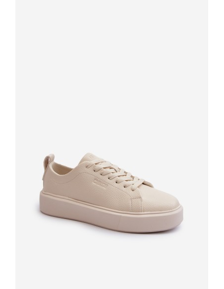 Lightweight Women's Sneakers Big Star NN274321 Memory Foam System Beige