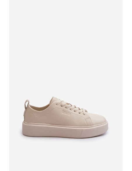 Lightweight Women's Sneakers Big Star NN274321 Memory Foam System Beige