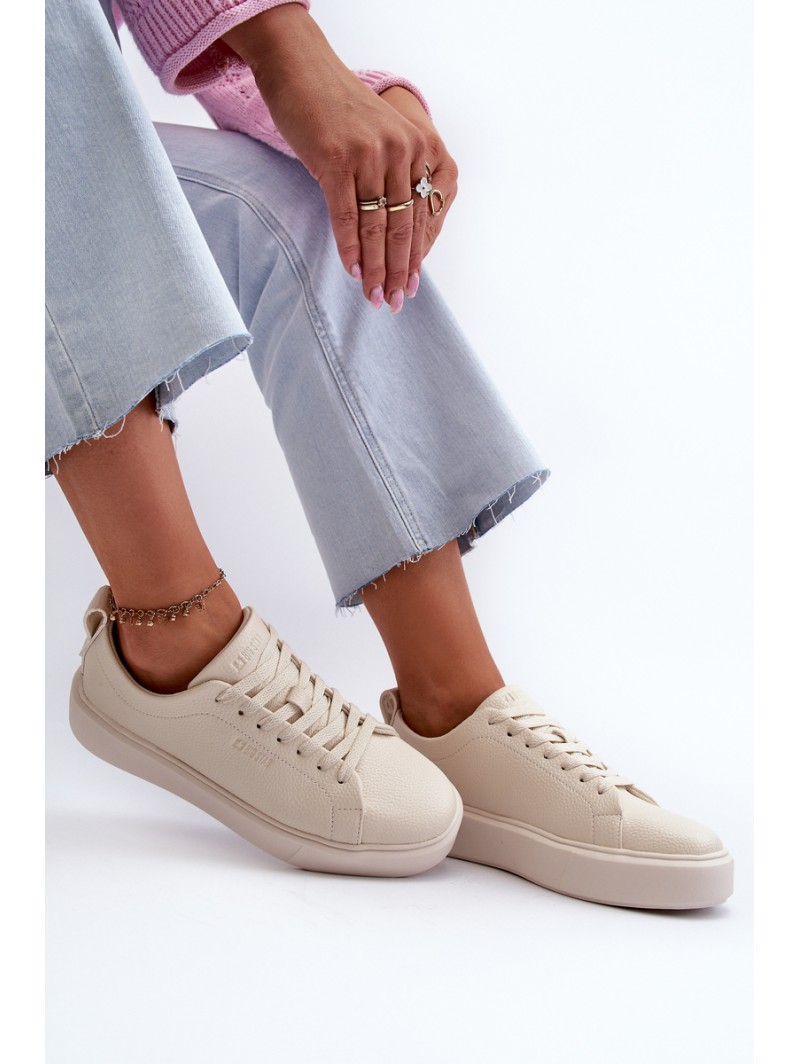 Lightweight Women's Sneakers Big Star NN274321 Memory Foam System Beige
