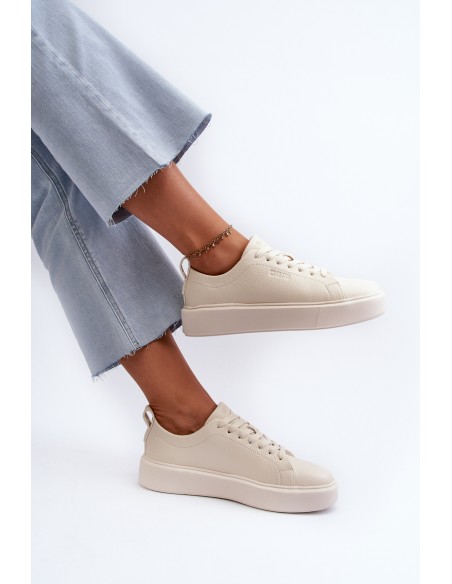 Lightweight Women's Sneakers Big Star NN274321 Memory Foam System Beige