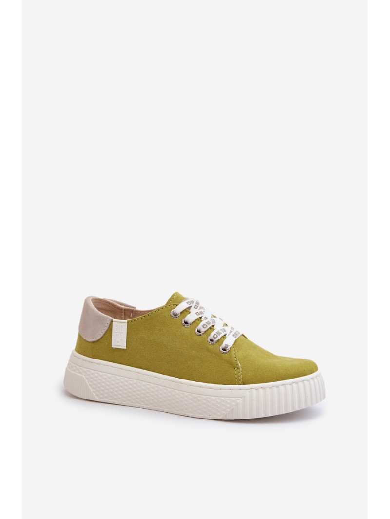 Women's sneakers MEMORY FOAM SYSTEM BIG STAR NN276003 Lime